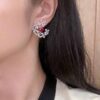 18K Gem Stone Earrings-2