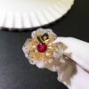 18K Gem Stone Ring-2