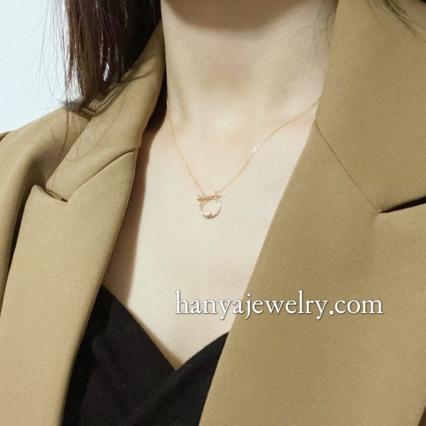 18K Gold Fashion Nail Necklace