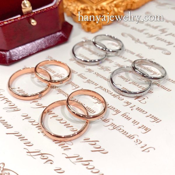 18k Aperture Diamond Couple Rings Set - Image 8