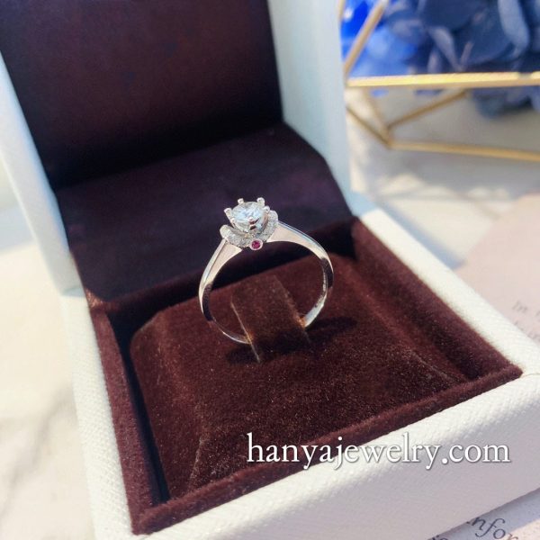 Special Price 18K Gold  Princess Diamond Ring - Image 6