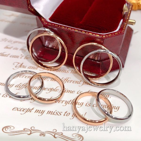 18k Aperture Diamond Couple Rings Set - Image 7