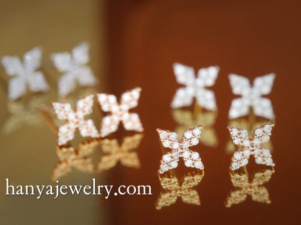 18K Gold Top sale Earrings For Women - Image 3