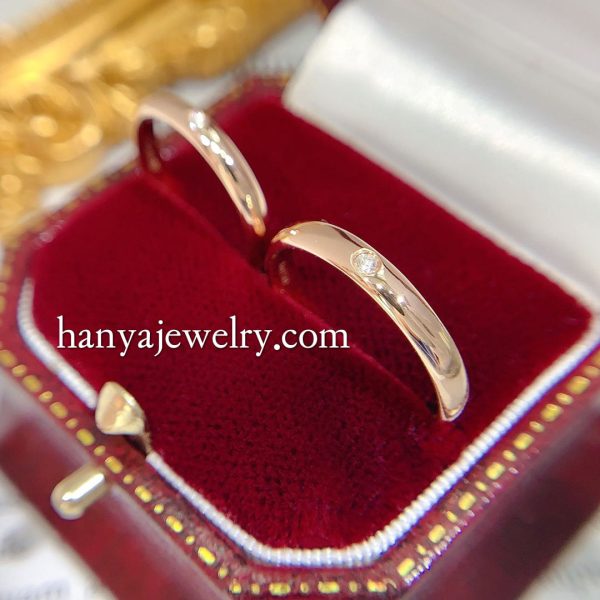 18k Aperture Diamond Couple Rings Set - Image 3