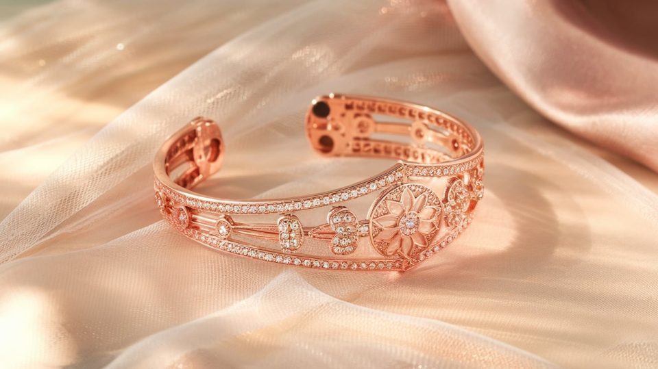 rose gold bracelets for women